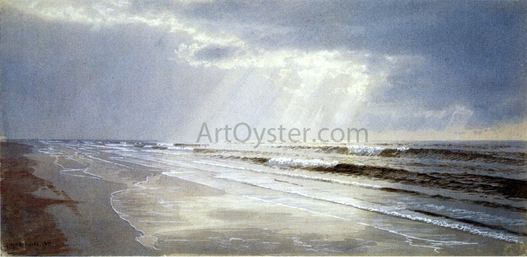 William Trost Richards Beach with Sun Drawing Water - Hand Painted Oil Painting