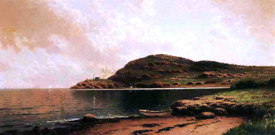 Alfred Thompson Bricher Beached Rowboat - Hand Painted Oil Painting
