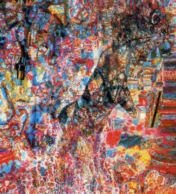 Pavel Filonov Beast Wolf Cub - Hand Painted Oil Painting