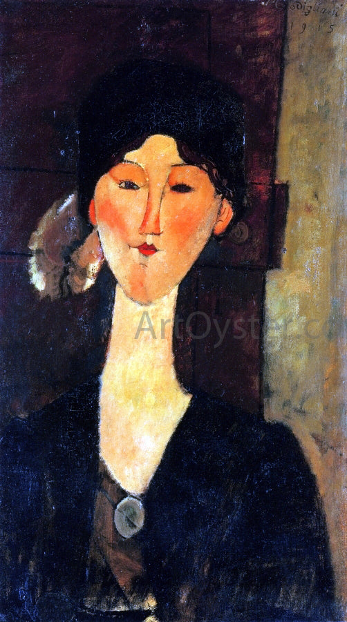  Amedeo Modigliani Beatrice Hastings Standing by a Door - Hand Painted Oil Painting