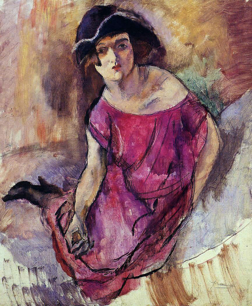 Jules Pascin Beautiful English Girl - Hand Painted Oil Painting