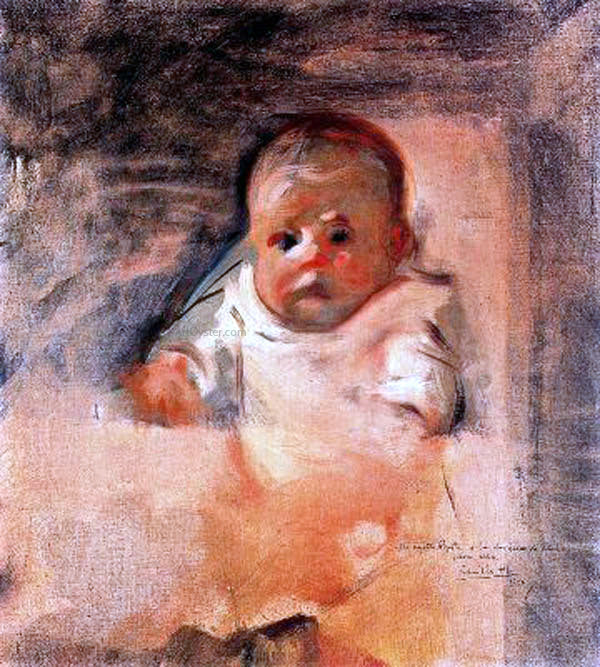 Cecilio Pla y Gallardo Bebe - Hand Painted Oil Painting