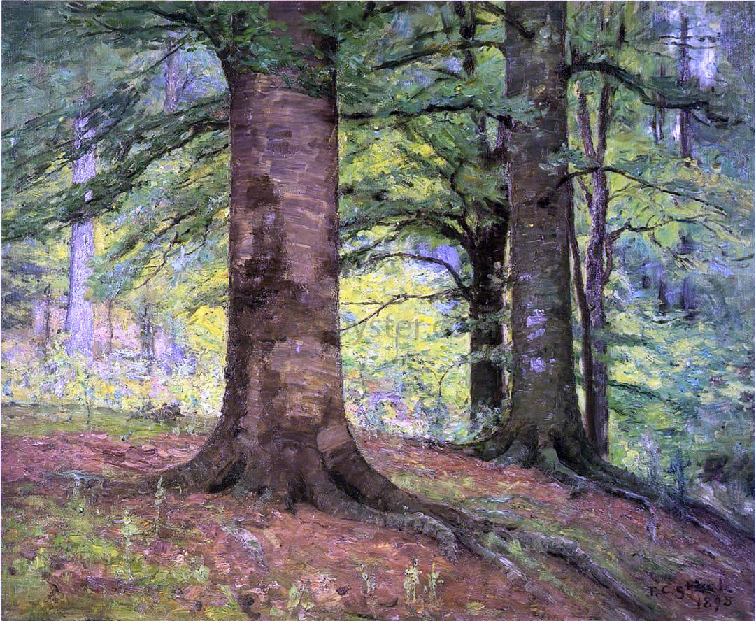 Theodore Clement Steele Beech Trees - Hand Painted Oil Painting
