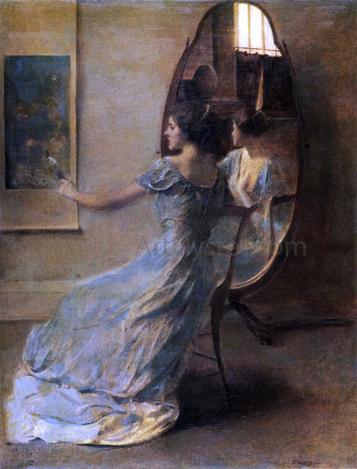 Thomas Wilmer Dewing Before the Mirror - Hand Painted Oil Painting