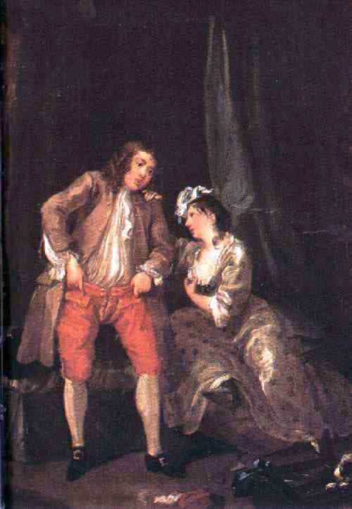 William Hogarth Before the Seduction and After - Hand Painted Oil Painting