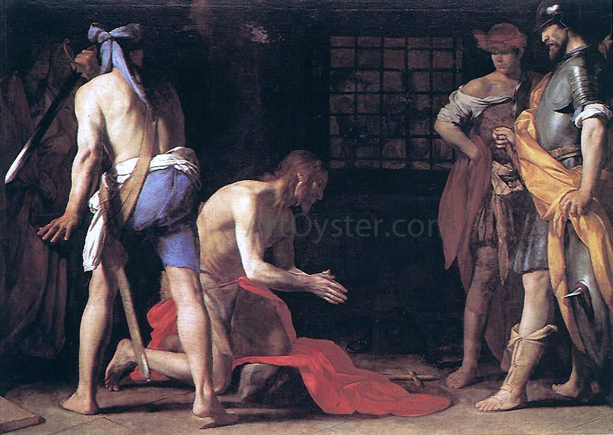 Massimo Stanzione Beheading of St John the Baptist - Hand Painted Oil Painting