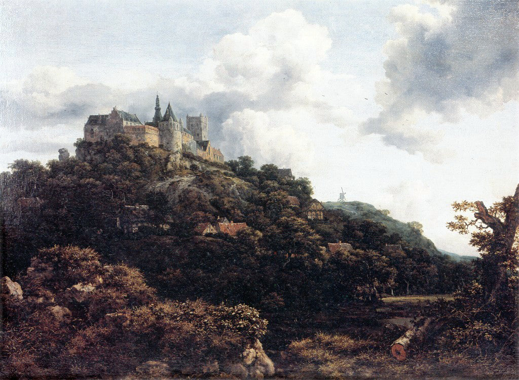 Jacob Van Ruisdael Bentheim Castle - Hand Painted Oil Painting