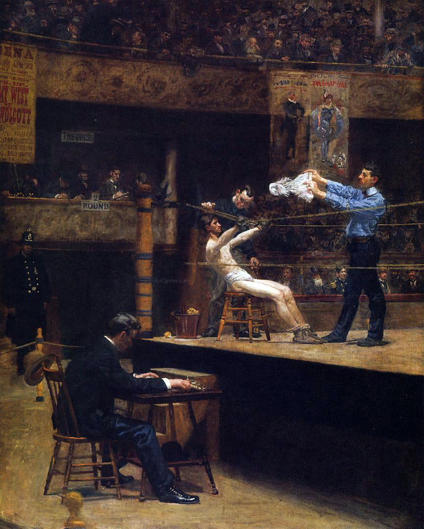 Thomas Eakins Between Rounds - Hand Painted Oil Painting