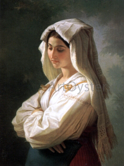 Wilhelm Von Kaulbach Bildnis Einer Italienerin - Hand Painted Oil Painting