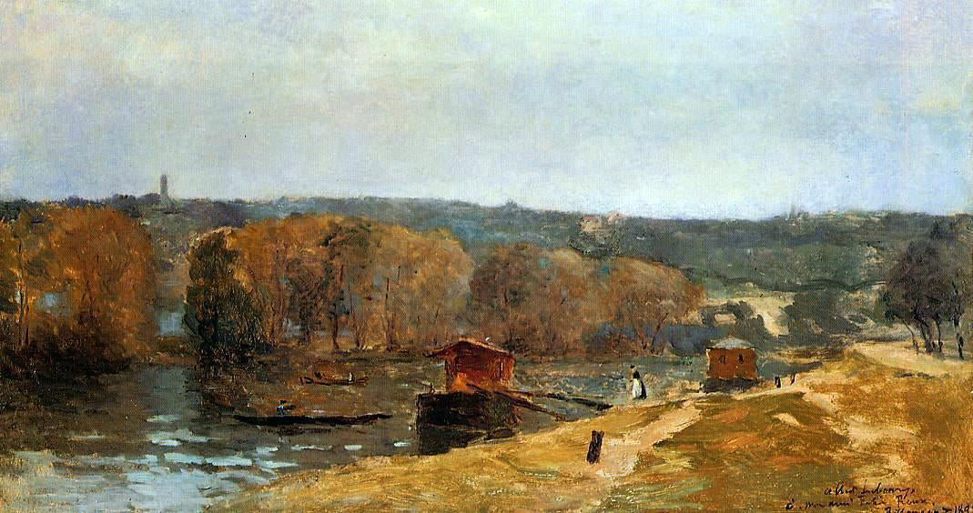  Albert Lebourg Billancourt Landscape - Hand Painted Oil Painting