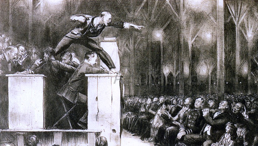 George Wesley Bellows Billy Sunday - Hand Painted Oil Painting