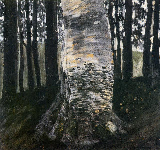 Gustav Klimt Birch in a Forest - Hand Painted Oil Painting