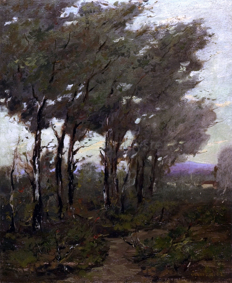 Jonas Lie Birches - Hand Painted Oil Painting