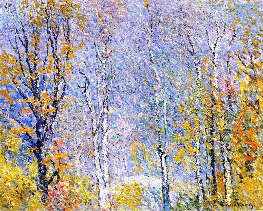 John Joseph Enneking Birches - Hand Painted Oil Painting