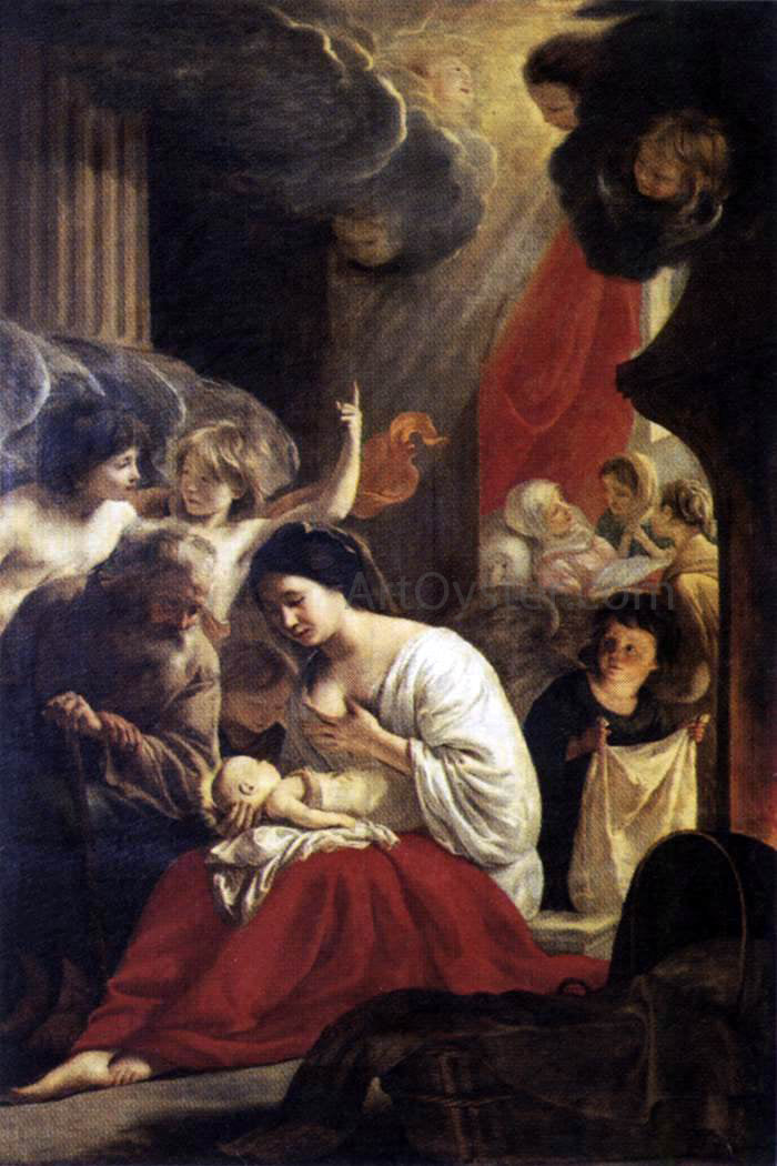Le nain Brothers Birth of the Virgin - Hand Painted Oil Painting
