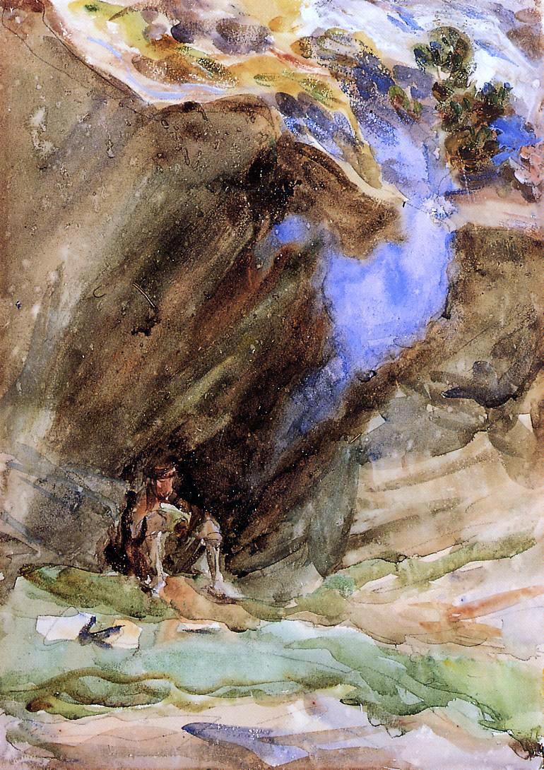 John Singer Sargent Bivouac - Hand Painted Oil Painting