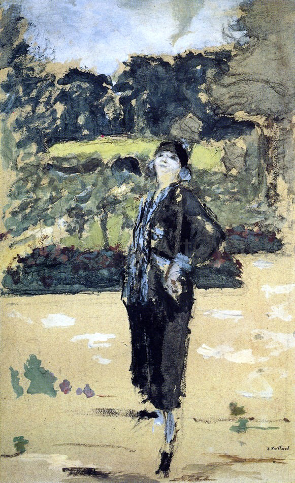 Edouard Vuillard Black Dress - Hand Painted Oil Painting