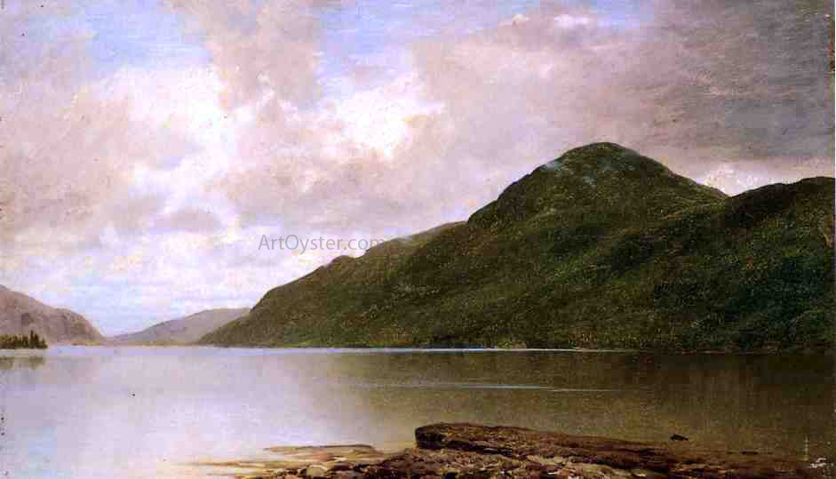 John Frederick Kensett Black Mountain, Lake George - Hand Painted Oil Painting