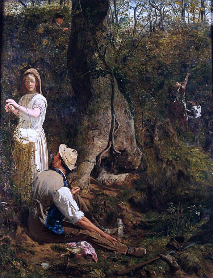 Thomas Wade Blackberry Gatherers - Hand Painted Oil Painting