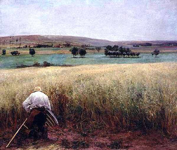 Jules Bastien-Lepage Bles Murs - Hand Painted Oil Painting