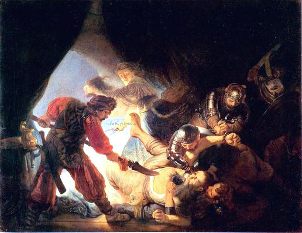 Rembrandt Van Rijn Blinding of Samson - Hand Painted Oil Painting