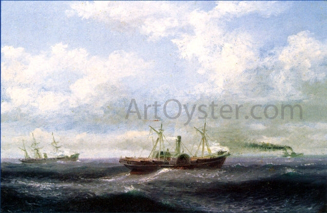 Xanthus Russell Smith Blockade Runner - Hand Painted Oil Painting