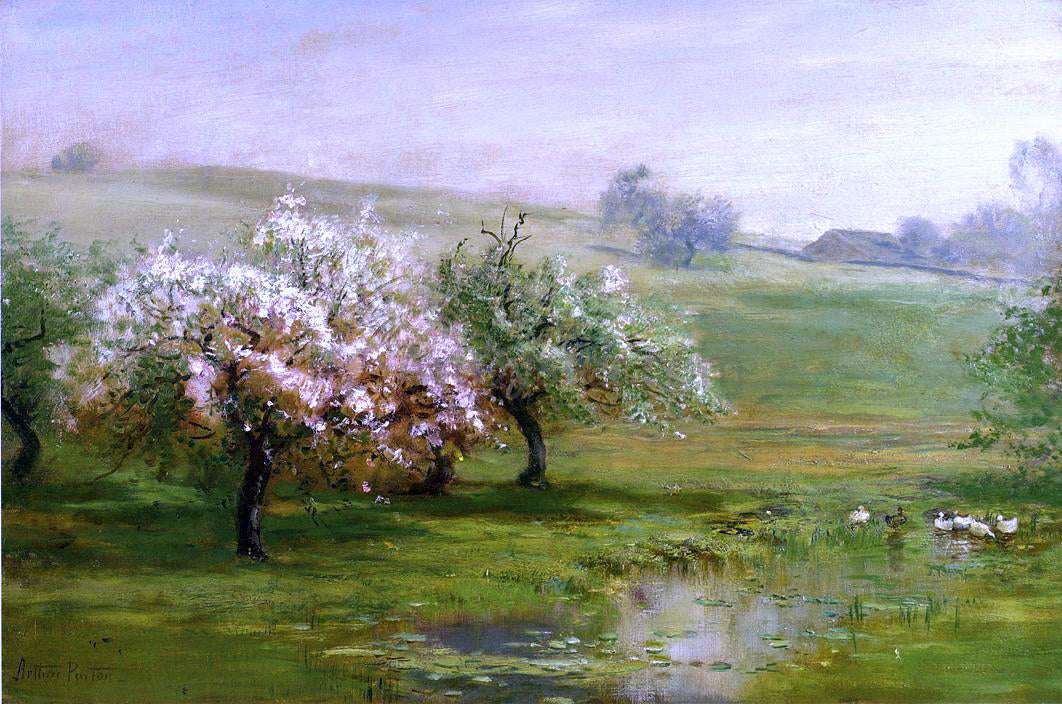  Arthur Parton Blossoming Trees - Hand Painted Oil Painting