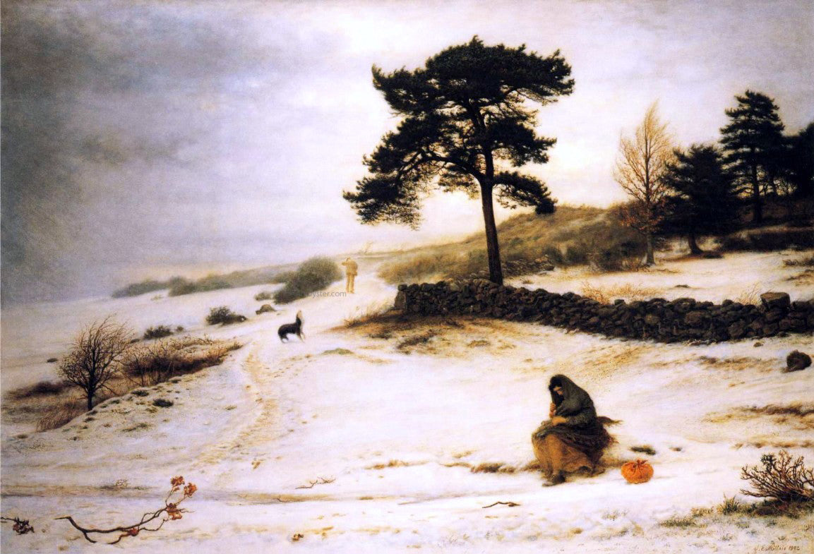  Sir Everett Millais Blow, Blow Thou Winter Wind - Hand Painted Oil Painting
