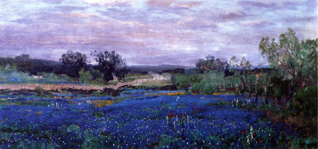 Julian Onderdonk Blue Bonnets at Twilight - Hand Painted Oil Painting