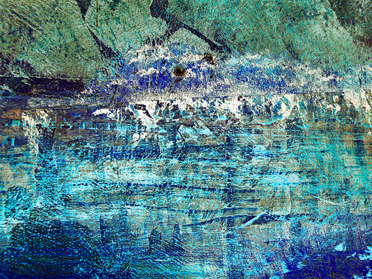  Our Original Collection Blue Cliff Abstract - Hand Painted Oil Painting