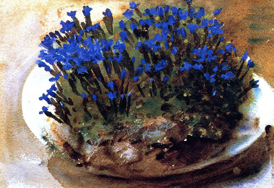 John Singer Sargent Blue Gentians - Hand Painted Oil Painting