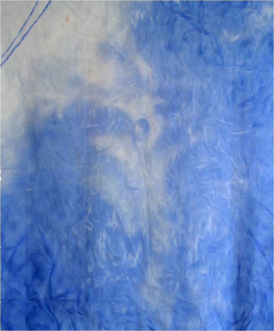 Our Original Collection Blue Gray Abstract - Hand Painted Oil Painting