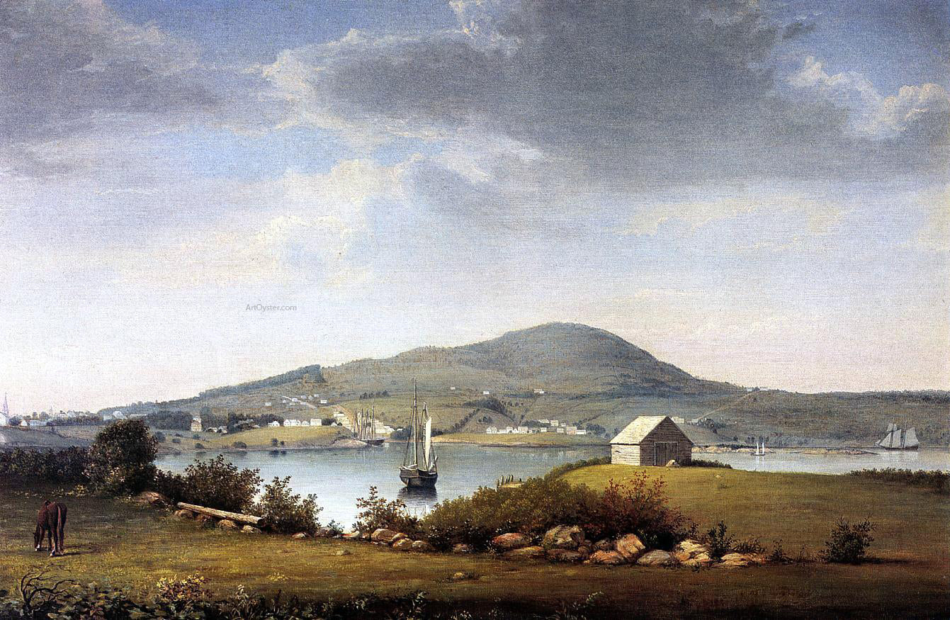 Fitz Hugh Lane Blue Hill, Maine - Hand Painted Oil Painting