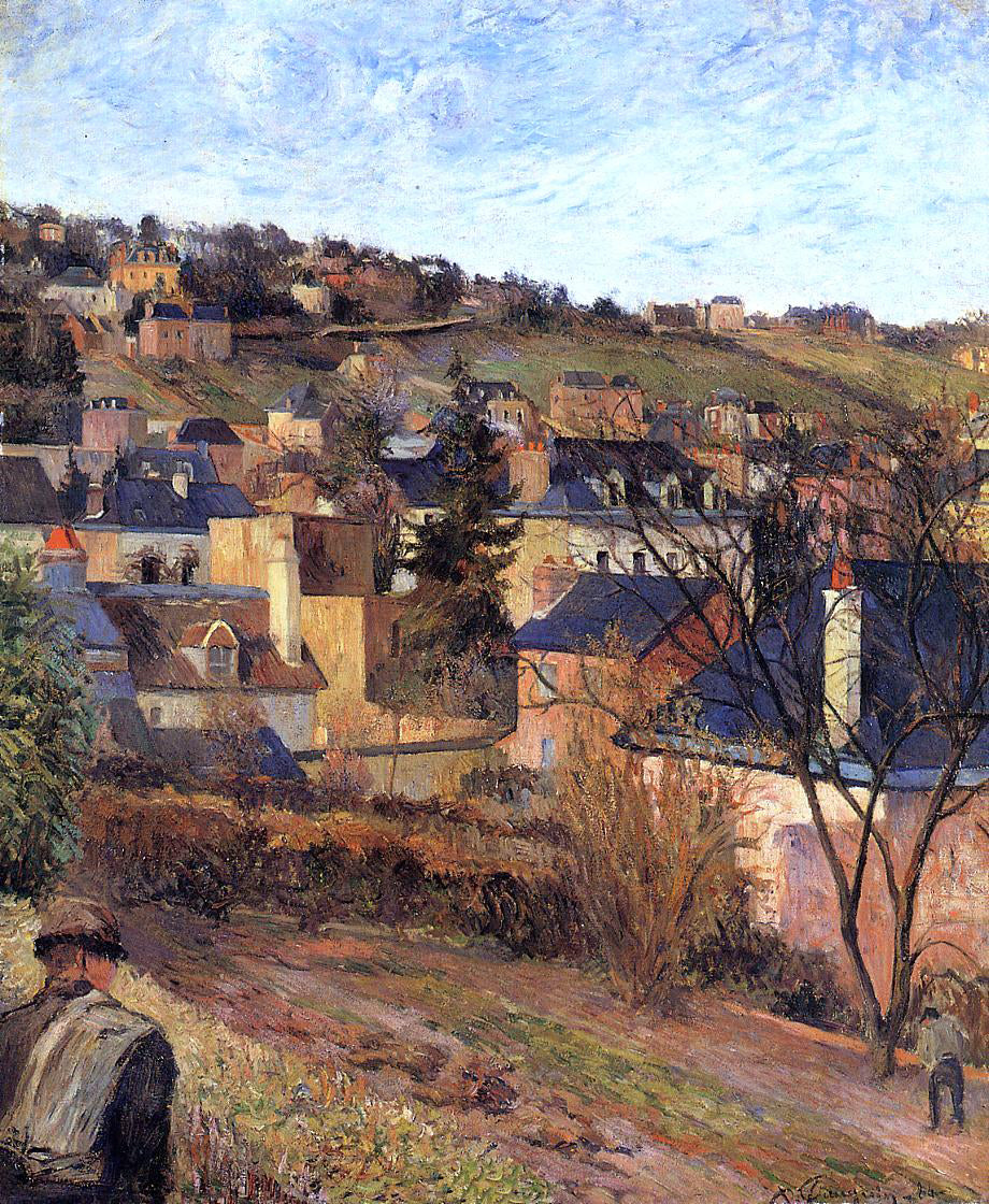 Paul Gauguin Blue Roofs, Rouen - Hand Painted Oil Painting