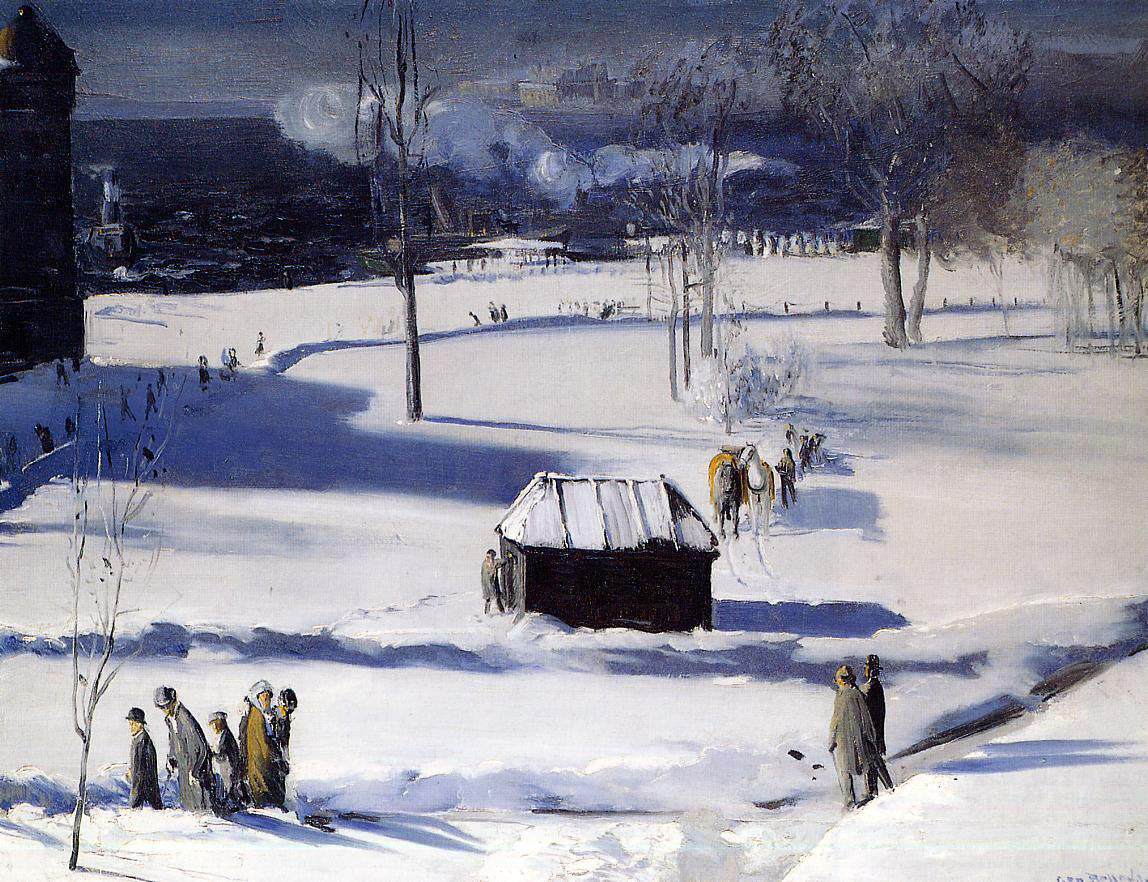  George Wesley Bellows Blue Snow, the Battery - Hand Painted Oil Painting