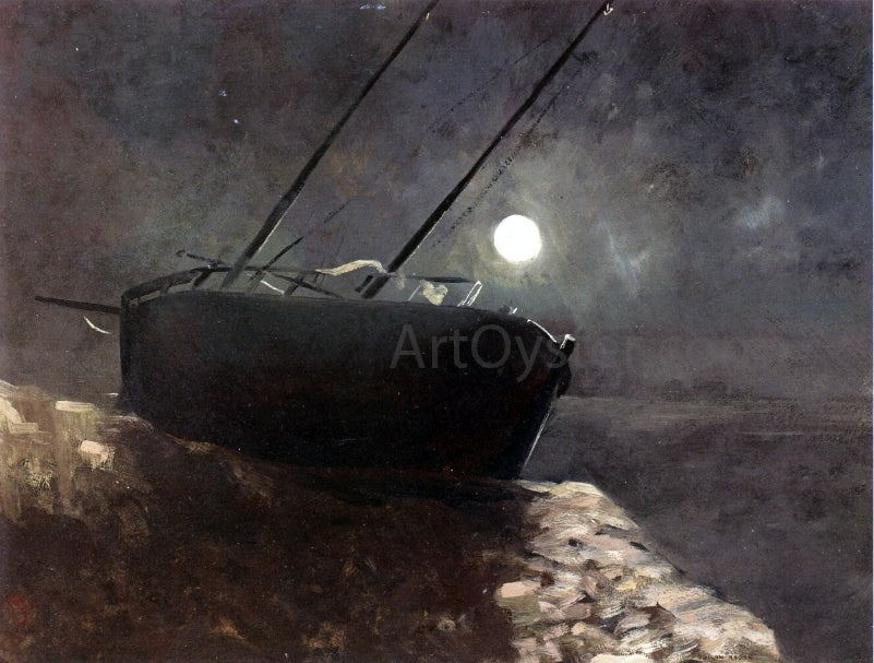 Odilon Redon Boat in the Moonlight - Hand Painted Oil Painting