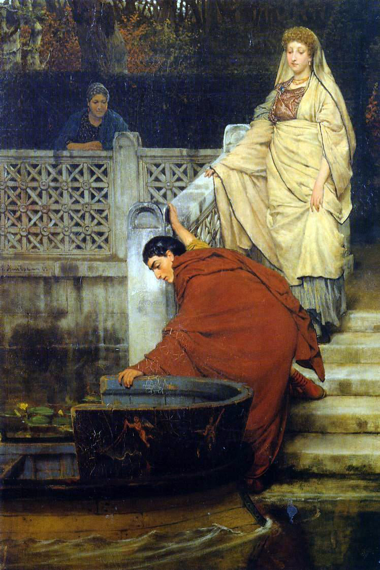 Sir Lawrence Alma-Tadema Boating - Hand Painted Oil Painting