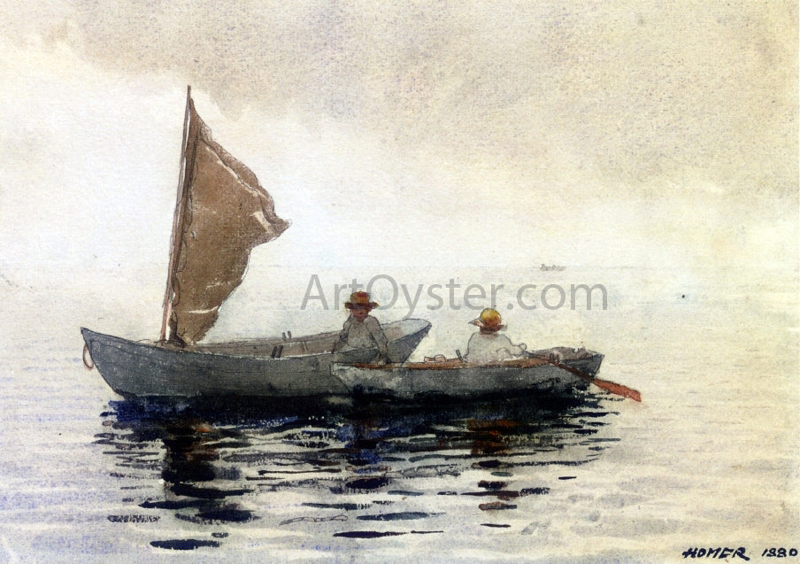 Winslow Homer Boating Boys in Gloucester - Hand Painted Oil Painting
