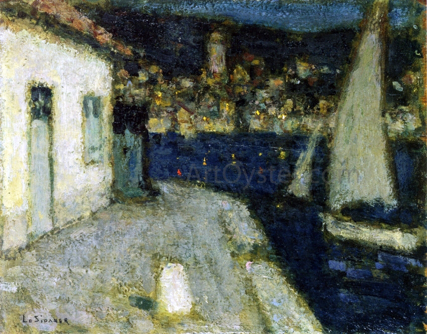 Henri Le Sidaner Boats, Saint-Jean-Cap-Ferrat - Hand Painted Oil Painting