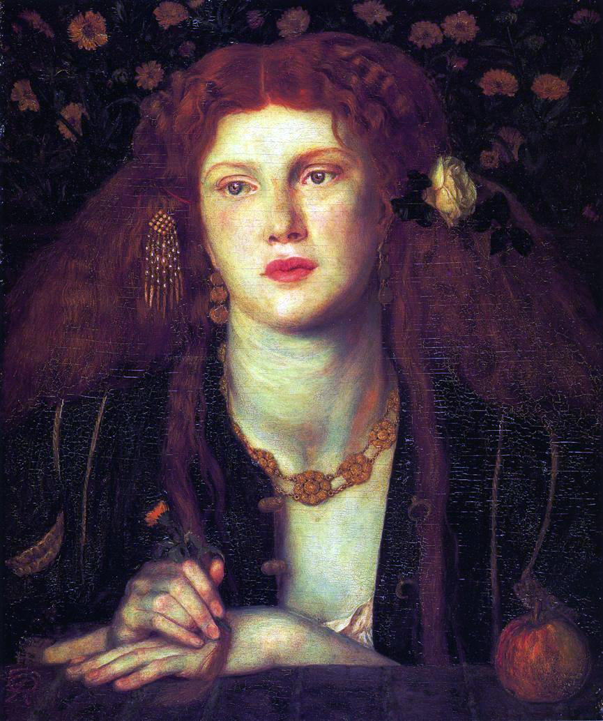 Dante Gabriel Rossetti Bocca Baciata - Hand Painted Oil Painting