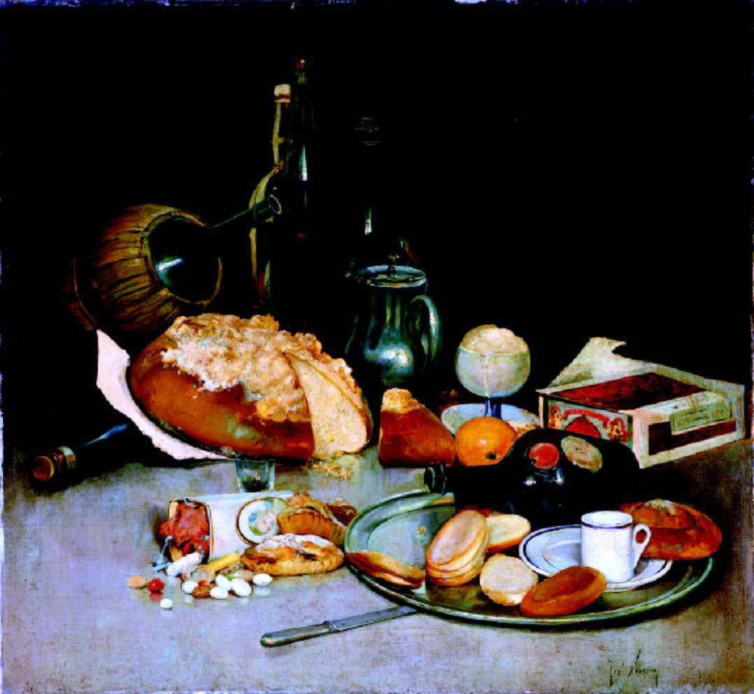 Jose Navarro Llorens Bodegon - Hand Painted Oil Painting