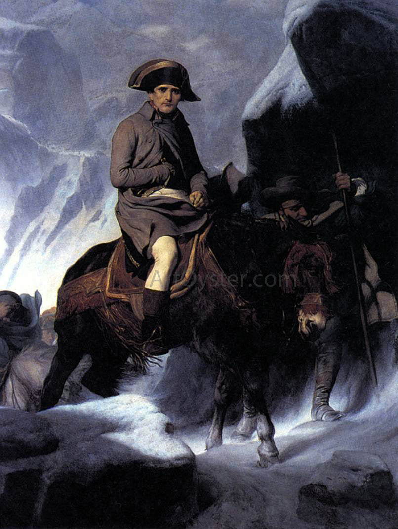 Paul Delaroche Bonaparte Crossing the Alps - Hand Painted Oil Painting