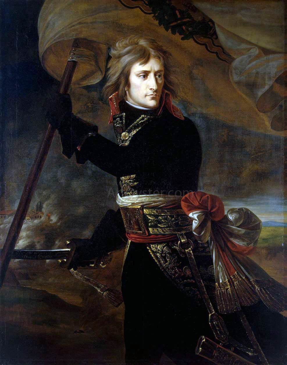 Antoine-Jean Gros Bonaparte on the Bridge at Arcole - Hand Painted Oil Painting