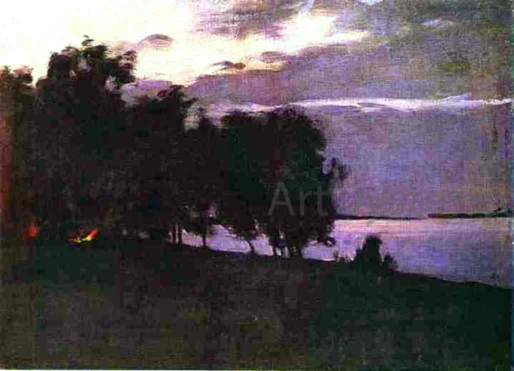  Isaac Ilich Levitan Bonfire - Hand Painted Oil Painting