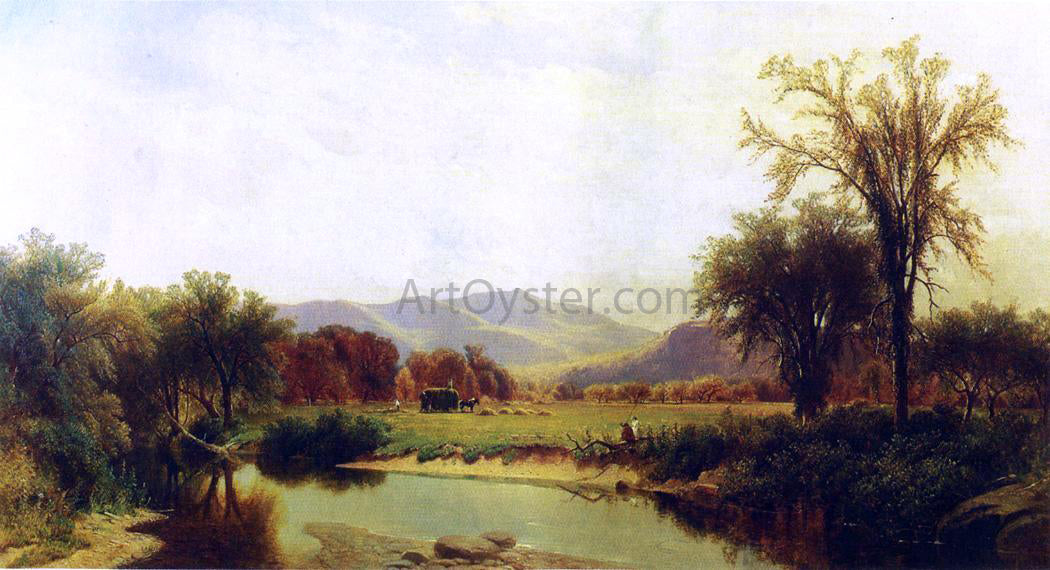 George Henry Smillie Boquet River, Elizabethtown, NY - Hand Painted Oil Painting