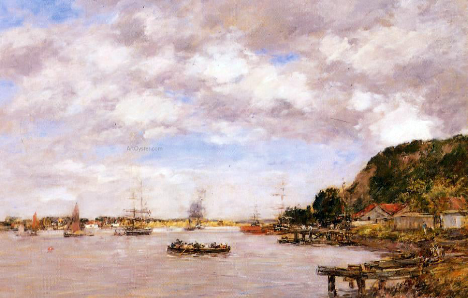 Eugene-Louis Boudin Bordeaux, la Cargonne a Larmont - Hand Painted Oil Painting