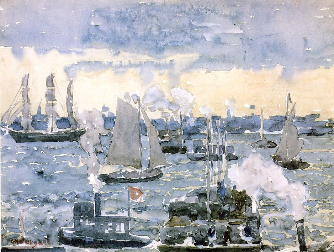 Maurice Prendergast Boston Harbor - Hand Painted Oil Painting