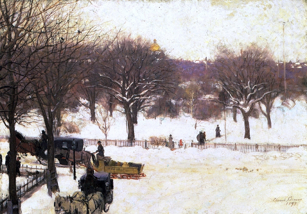 Edward E Simmons Boston Public Garden - Hand Painted Oil Painting