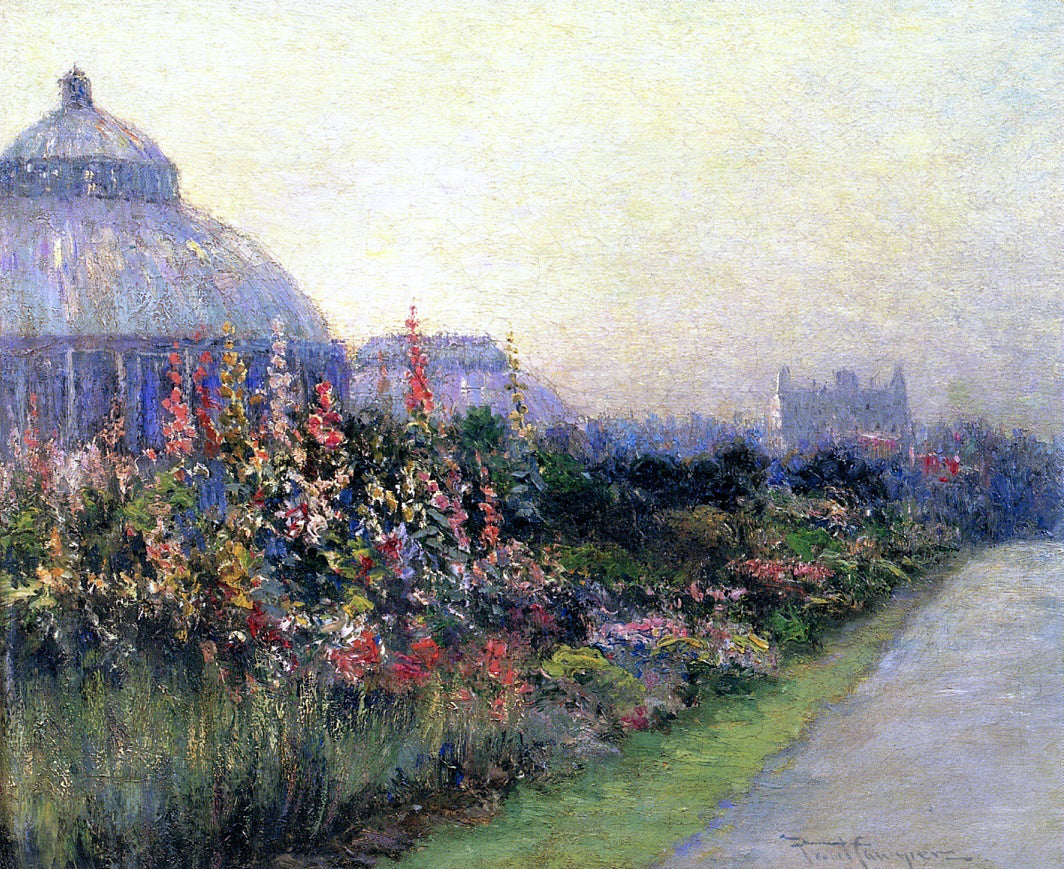 Paul Sawyier Botanical Gardens, Brooklyn - Hand Painted Oil Painting