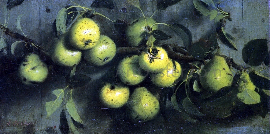 Joseph Decker Bough of Pears with Yellow Jacket - Hand Painted Oil Painting